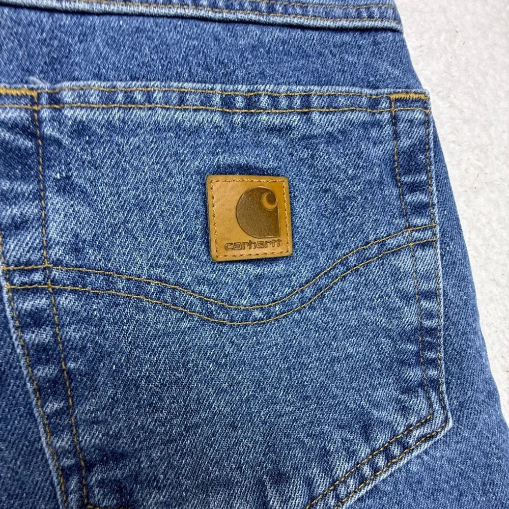 Carhartt B17 DST Relaxed Fit Tapered Leg Jeans Mens 33x32 Dark Stone Blue NWT